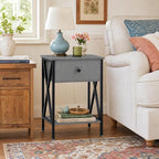 VECELO Nightstands Set of 2, Modern Bedside End Tables, Night Stands - Image 4