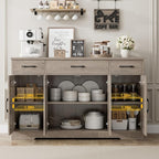HOSTACK Buffet Sideboard Cabinet - Image 6