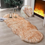 linmopm Faux Fur Sheepskin Rug, 2x6 ft Runner, High-Density Cushion, by Limopmfauxfurproducts