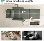 Iroomy 5-Level Adjustable Convertible Sleeper Chair, 3-in-1 Pull Out Sofa Bed - Image 4