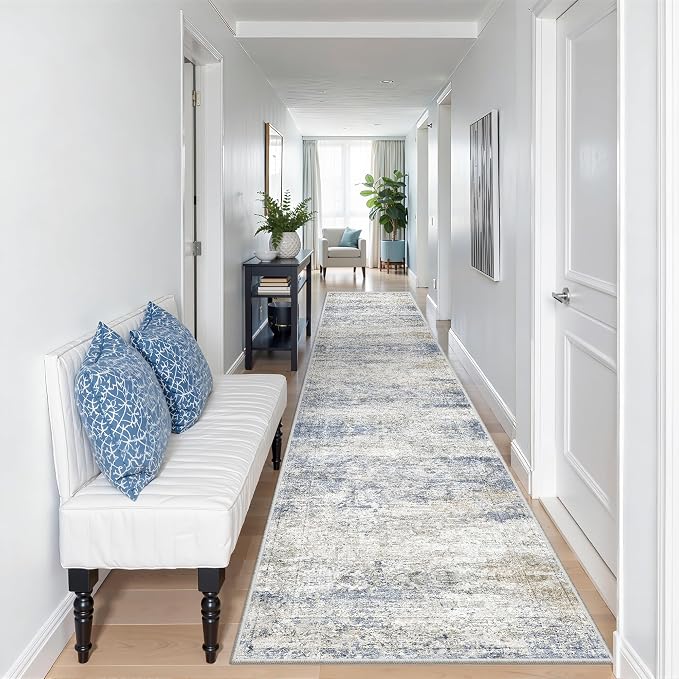 2x10 Runner Rug Non Slip, Washable Hallway Runner Rug, Laundry Room, Soft - Image 3