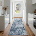 Aelenmu Runner Rugs for Hallways Kitchen Non Slip Washable 2.6x8 Blue Grey | by Aelenmu