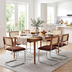 Zesthouse Rattan Dining Chairs Set of 4, Mid Century Modern Dining Room Chairs - Image 6