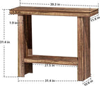 LIFECHOVY Farmhouse Wood Entryway Table Narrow Console Tables - Image 3