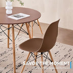 5-Piece Round Dining Table Set, Small 35.5" Kitchen Table Chairs Set of 4 Space - Image 8