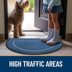 OLANLY Half Circle Front Door Mat Outside 59x23 All-Season Rubber Doormat | - Image 7
