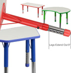 Flash Furniture Wren Adjustable Classroom Activity Table - Image 8