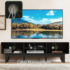 Fluted TV Stand for 55 65 Inch TV, Mid Century Modern Entertainment Center - Image 3