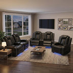 Leather Sofa Set, Power Recliner Sofa Set by ELDANISPOWERRECLINERSOFA
