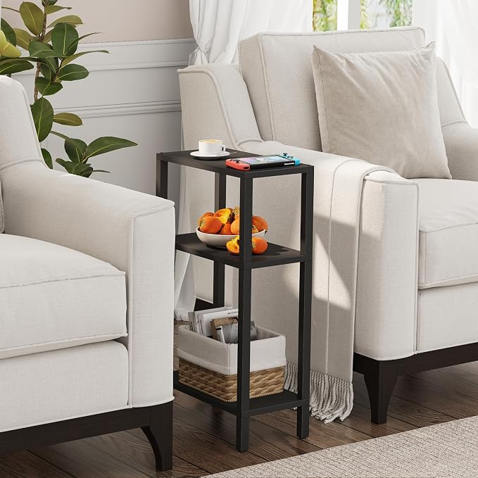 TUTOTAK Small Side Table, Narrow End Table, Skinny Sofa Table, Slim Nightstand - Image 4