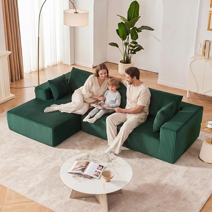 108” Modular Sectional Sofa, Cloud Sectional Couch - Image 5