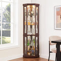 Glass Corner Display Cabinet by NALLBEIRRAA