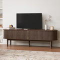 LINSY HOME 70" Fluted TV Stand for TVs up to 80 Inch, Mid Century Modern by LINSYHOME