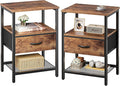Huuger Nightstand Set of 2, Night Stand by Huuger