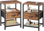 Huuger Nightstand Set of 2, Night Stand by Huuger