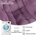 Lazy Chair with Ottoman, Reading Chair with a Pillow, Leisure Sofa Armchair - Image 9
