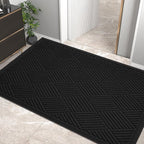 Sturdy Front Door Mat, Absorbent Muddy Dirt Resist Welcome Door Mats Outdoor by HIYARD