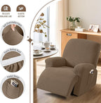 TAOCOCO Recliner Cover 4-Pieces, Recliner Stretch Sofa Slipcover, Recliner - Image 3