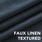 H.VERSAILTEX Linen Curtains 100% Blackout Curtains - Image 4