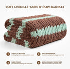 L'AGRATY Chunky Knit Throw Blanket - Image 2