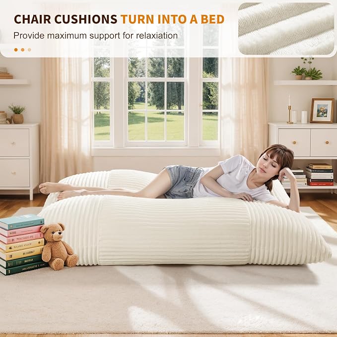 Oversized Cloud-Like Couch Single Seat, Extra-deep Seat Soft - Image 5