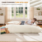 Oversized Cloud-Like Couch Single Seat, Extra-deep Seat Soft - Image 5