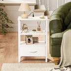 SUPERJARE Nightstand with Charging Station, Bed Side Table with Adjustable - Image 7