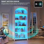 Dystler 5-Tier Arched Bookshelf - Image 5