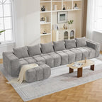 160" Boneless Couch, Oversized Cloud L Shaped Couch, Modular Sectional Sofa by CACFTII