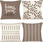 YCOLL Pillow Covers 20x20 Set of 4, Modern Sofa Throw Pillow Cover, Decorative by PillowCoversExpert