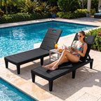 Greesum Outdoor Chaise Lounge Chairs Set of 2 - Image 2