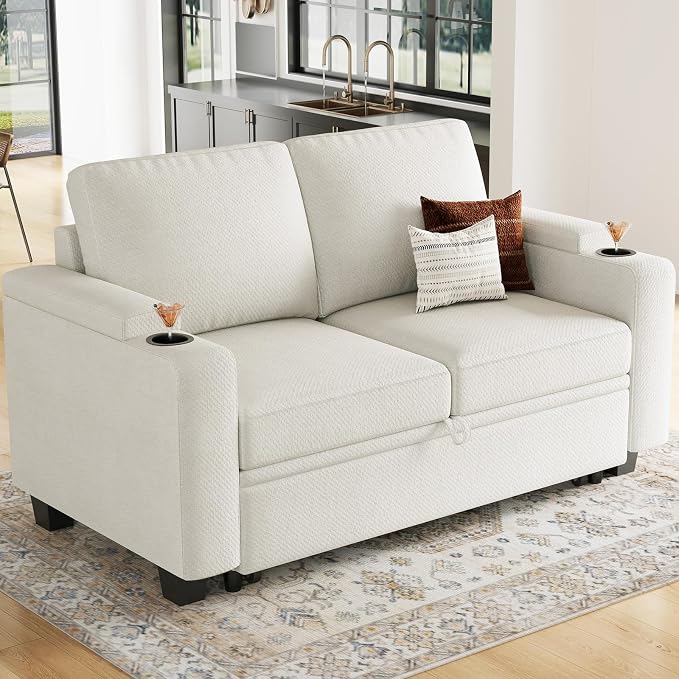 Belffin Chenille Sectional Sleeper Sofa - Image 2