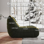 WHGBJA Bean Bag Chairs for Adults, BeanBag Reading Chair Memory Foam Couch - Image 5