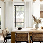 Natural Linen Curtains 84 Inch Length 2 Panels Set - Image 8