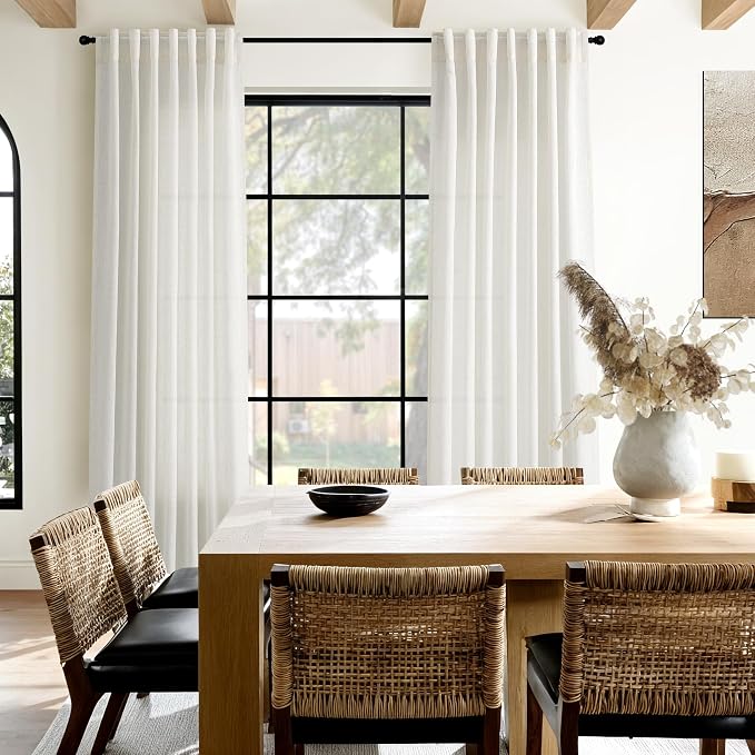 Natural Linen Curtains 90 Inches Long - Image 8