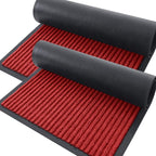 OLANLY 2-Pack Front Door Mats 47x32, Waterproof Heavy-Duty Doormats | Red by OLANLY