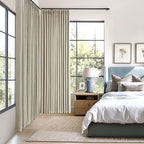MIULEE Burlywood Birch Pinch Pleated 100% Blackout Curtains 40x96 Inches | Room - Image 2