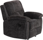 Betsy Furniture Modern Fabric Recliner Sofa Set, Loveseat w/Console, Recliner - Image 8