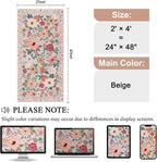 DUKINO 2x4 Entryway Rug, Floral Washable Kitchen Rugs Non Slip, Soft Indoor - Image 2