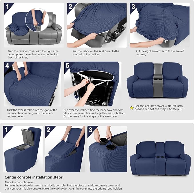 TAOCOCO Loveseat Recliner Cover - Image 6