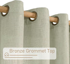 95 Inches Long Sheer Linen Curtains - Image 4