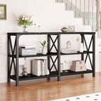LVB Black Console Table, Modern Entryway Table - Image 5