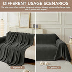 Couch Cover for Dogs, Boho Sofa Covers for 2 Cushion Couch, Chenille Sofa - Image 4