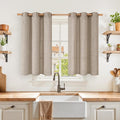 YoungsTex Burlap Linen Curtains 40 lnch Length by YoungsTex