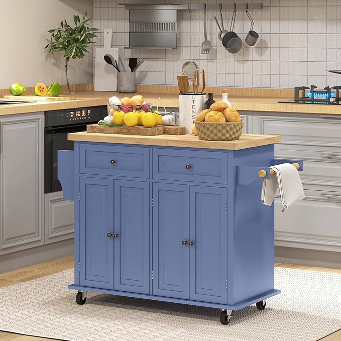 HOMCOM Kitchen Island Cart - Image 2