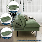 Ribilake 2 Sets 70" Futon Sofa Bed, 4 in 1 Multi-Function Couch Sleeper - Image 5