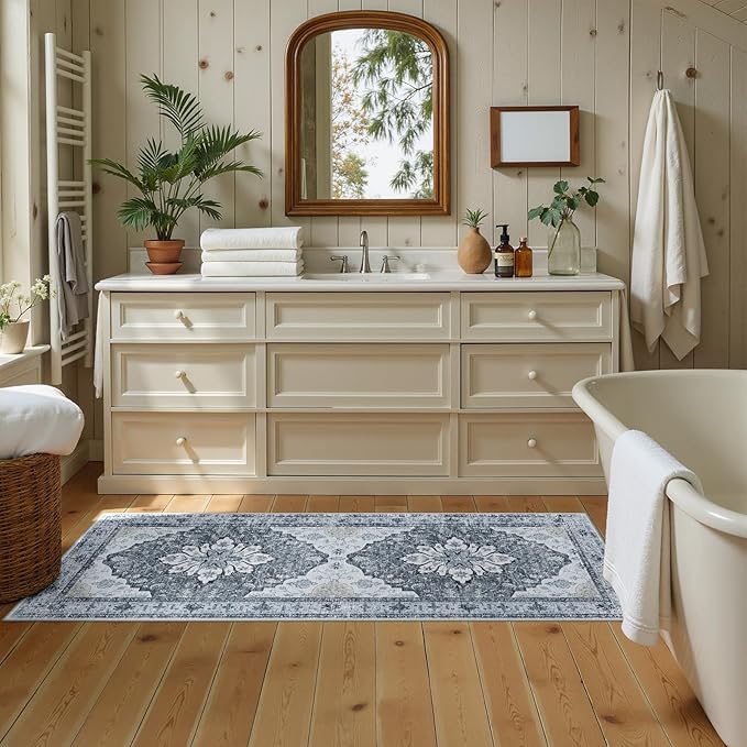 RELEANY Washable Area Rug, Runner 2'x5', Water Repellent, Pet Friendly - Image 3