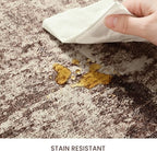 Ompaa Living Room Rug 8x10 Brown Area Rugs Machine Washable Abstract Coffee - Image 5