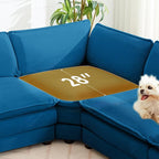 ROWHY 150'' Cloud Modular Sectional Sofa, 7 Seater Sectional Sofa Corduroy - Image 3