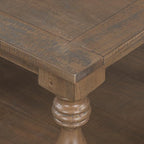 Merax Vintage Coffee Table Featuring Artistic Vase Column Legs and Luxurious - Image 5